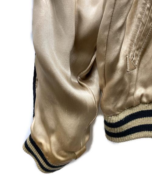 百花繚乱（ヒャッカリョウラン）百花繚乱 (ヒャッカリョウラン) リバーシブルスカジャン ブラック サイズ:M C88-96,T165-175の古着・服飾アイテム