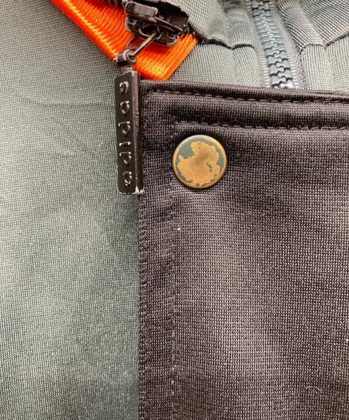 adidas（アディダス）adidas (アディダス) レイヤードジャケット グリーン サイズ:Lの古着・服飾アイテム