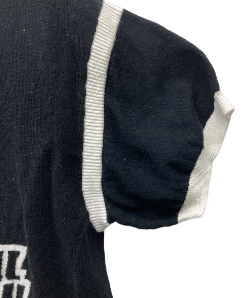 Hysteric Glamour（ヒステリックグラマー）Hysteric Glamour (ヒステリックグラマー) 半袖ニット ブラック サイズ:不明の古着・服飾アイテム