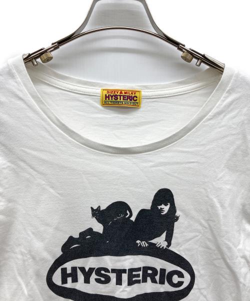 Hysteric Glamour（ヒステリックグラマー）Hysteric Glamour (ヒステリックグラマー) CAT GIRL Tシャツ ホワイト サイズ:FREEの古着・服飾アイテム