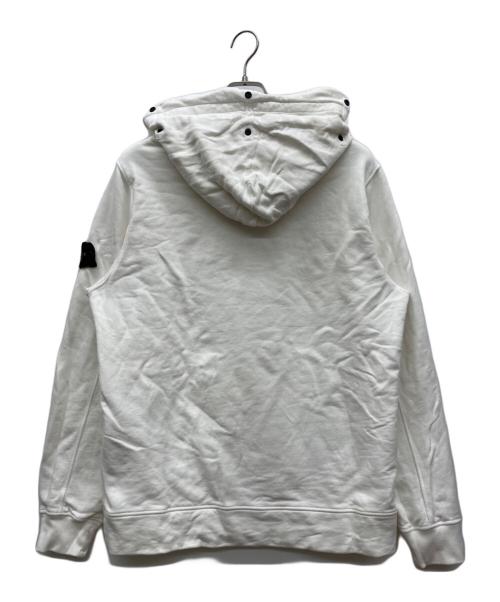 STONE ISLAND（ストーンアイランド）STONE ISLAND (ストーンアイランド) LOGO PATCH HOODIE ホワイト サイズ:Mの古着・服飾アイテム