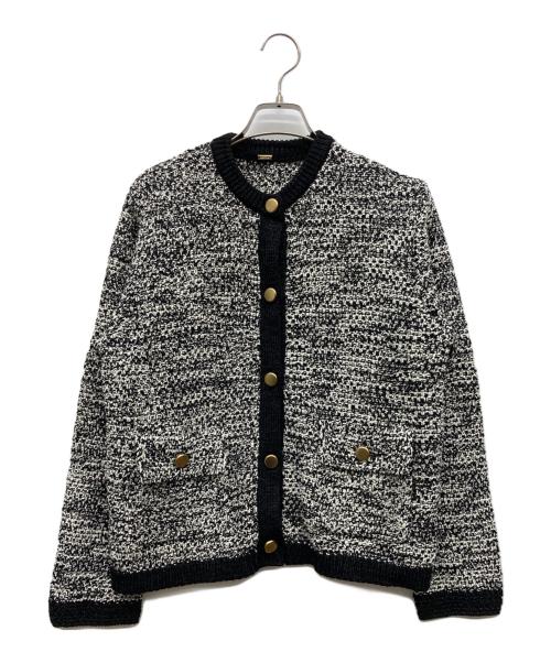 Mila Owen（ミラオーウェン）Mila Owen (ミラオーウェン) フラップポケット付金釦ニットカーディガン ブラック サイズ:1の古着・服飾アイテム