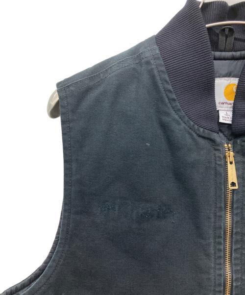 CarHartt（カーハート）CarHartt (カーハート) ダック地中綿ベスト ブラック サイズ:Large Tallの古着・服飾アイテム