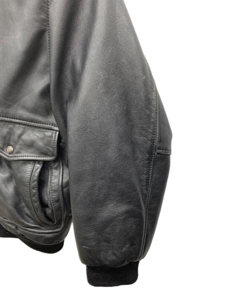 USED（ユーズド）USED (ユーズド) A2フライトジャケット ブラック サイズ:42の古着・服飾アイテム