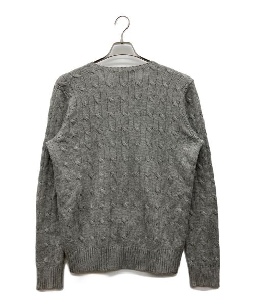 POLO RALPH LAUREN（ポロ・ラルフローレン）POLO RALPH LAUREN (ポロ・ラルフローレン) Vネックニット グレー サイズ:Mの古着・服飾アイテム