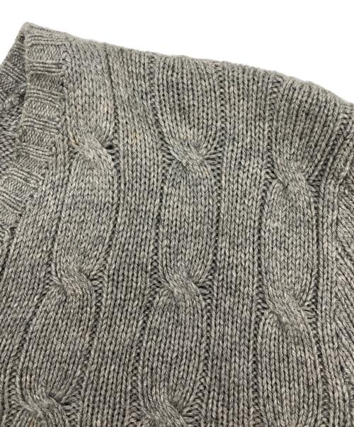 POLO RALPH LAUREN（ポロ・ラルフローレン）POLO RALPH LAUREN (ポロ・ラルフローレン) Vネックニット グレー サイズ:Mの古着・服飾アイテム