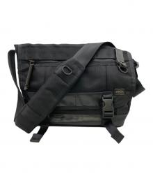 PORTER（ポーター）の古着「メッセンジャーバッグ HEAT」｜ブラック