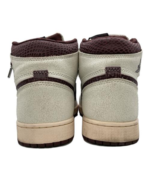NIKE（ナイキ）NIKE (ナイキ) A Ma Maniere × Nike Air Jordan 1 Retro High OG Sail and Burgundy サイズ:US8.5の古着・服飾アイテム