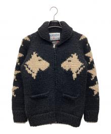 KANATA×ANDSUNS（カナタ×アンドサンズ）の古着「カウチンセーター」｜ブラック