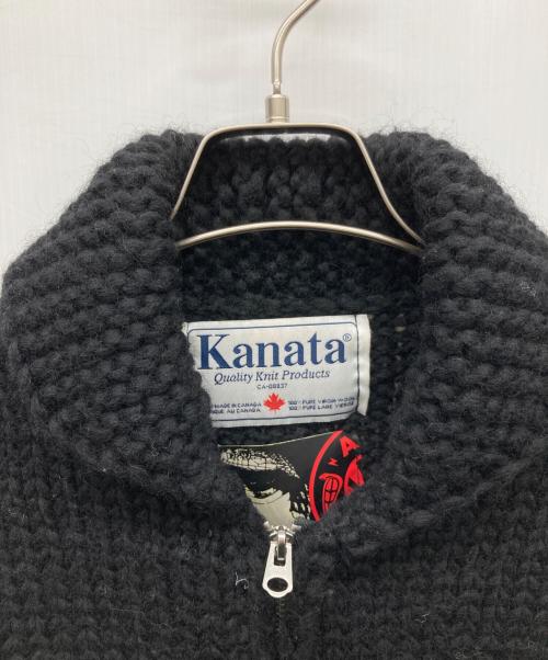 KANATA（カナタ）KANATA (カナタ) ANDSUNS (アンドサンズ) カウチンセーター ブラック サイズ:表記無しの古着・服飾アイテム