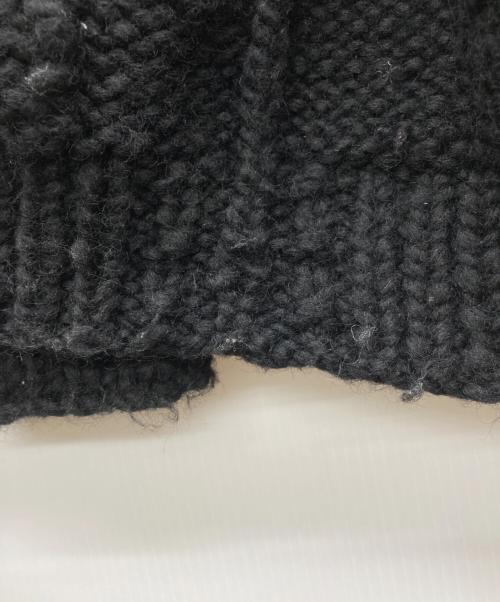 KANATA（カナタ）KANATA (カナタ) ANDSUNS (アンドサンズ) カウチンセーター ブラック サイズ:表記無しの古着・服飾アイテム