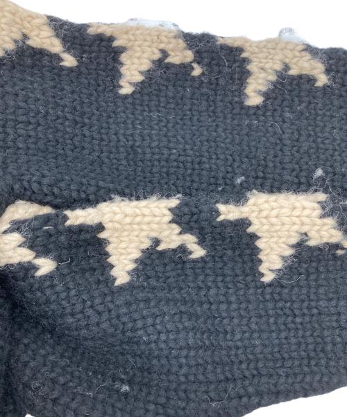 KANATA（カナタ）KANATA (カナタ) ANDSUNS (アンドサンズ) カウチンセーター ブラック サイズ:表記無しの古着・服飾アイテム