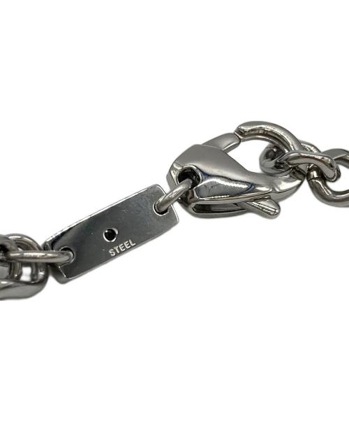 DIESEL（ディーゼル）DIESEL (ディーゼル) Dロゴブレスレット シルバーの古着・服飾アイテム