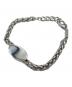DIESEL (ディーゼル) Dロゴブレスレット シルバー：8000円