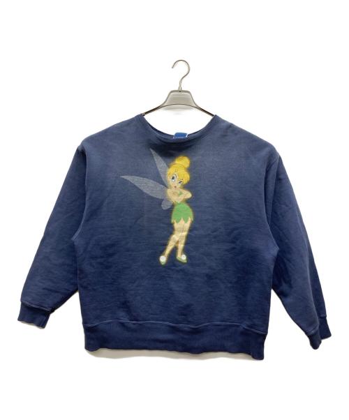 SAINT MICHAEL（セントマイケル）SAINT MICHAEL (セントマイケル) ティンカーベルプリントスウェット ネイビー サイズ:Lの古着・服飾アイテム