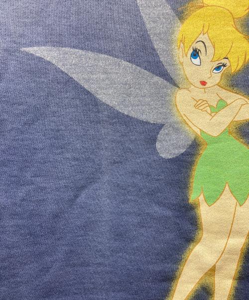 SAINT MICHAEL（セントマイケル）SAINT MICHAEL (セントマイケル) ティンカーベルプリントスウェット ネイビー サイズ:Lの古着・服飾アイテム