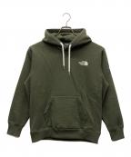 THE NORTH FACEザ ノース フェイス）の古着「SQUARE Logo Hoodie」｜カーキ