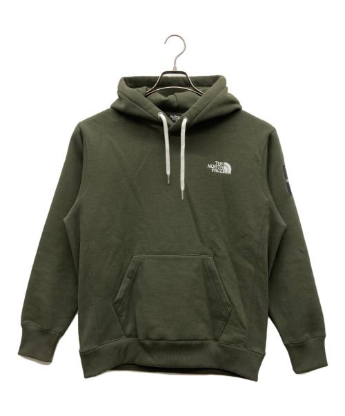 THE NORTH FACE（ザ ノース フェイス）THE NORTH FACE (ザ ノース フェイス) SQUARE Logo Hoodie カーキ サイズ:Sの古着・服飾アイテム