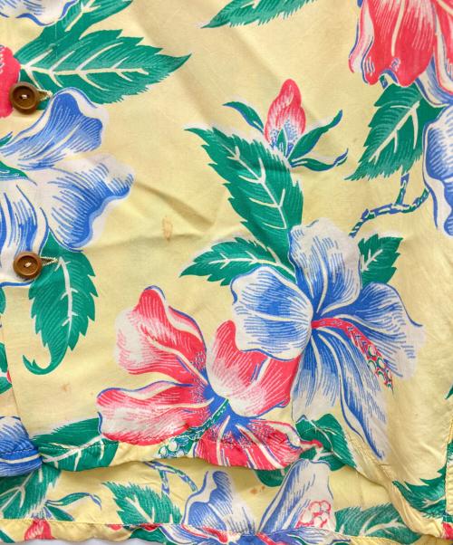 USED（ユーズド）USED (ユーズド) 50s 長袖アロハシャツ イエロー サイズ:Mの古着・服飾アイテム