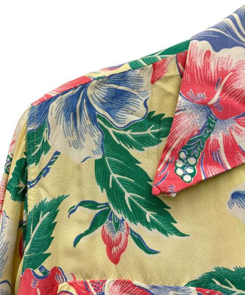 USED（ユーズド）USED (ユーズド) 50s 長袖アロハシャツ イエロー サイズ:Mの古着・服飾アイテム