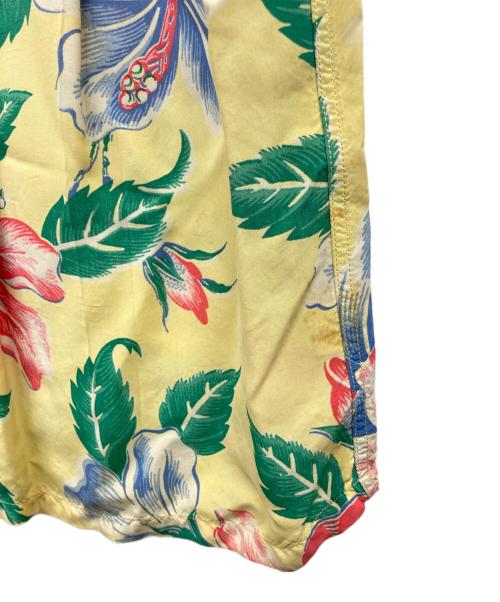 USED（ユーズド）USED (ユーズド) 50s 長袖アロハシャツ イエロー サイズ:Mの古着・服飾アイテム