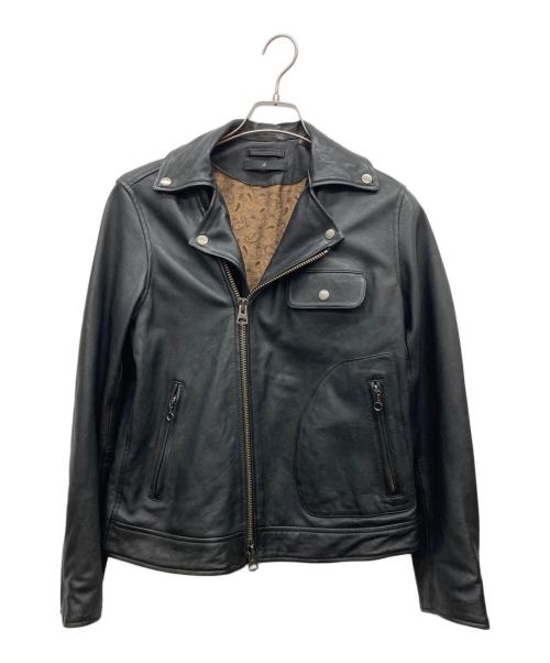 JOHNBULL（ジョンブル）JOHNBULL (ジョンブル) ダブルライダースジャケット ブラック サイズ:Mの古着・服飾アイテム