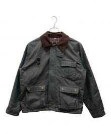 yoused×Barbour（ユーズド×バブアー）の古着「リメイクオイルドフィッシングジャケット」｜グレー
