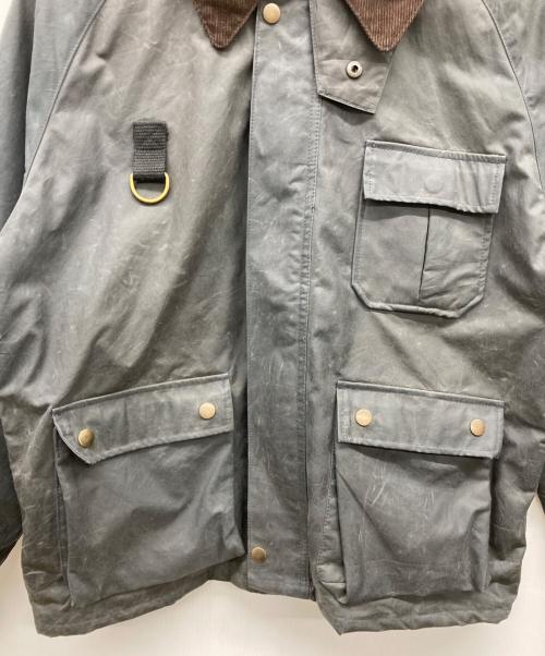 yoused（ユーズド）yoused (ユーズド) Barbour (バブアー) リメイクオイルドフィッシングジャケット グレー サイズ:2の古着・服飾アイテム