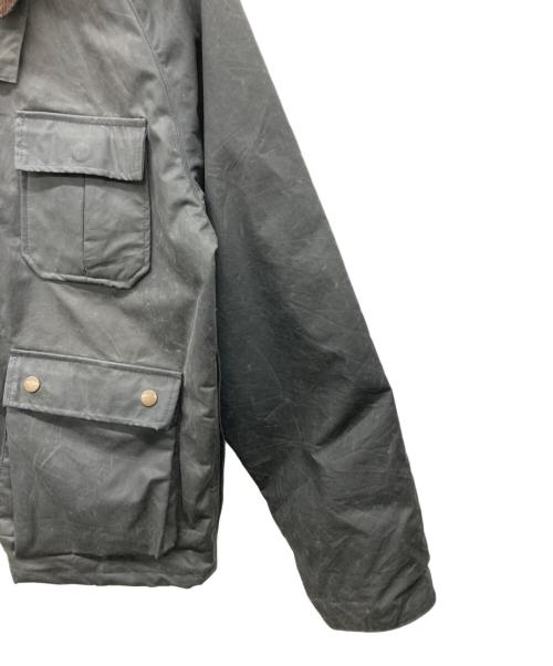 yoused（ユーズド）yoused (ユーズド) Barbour (バブアー) リメイクオイルドフィッシングジャケット グレー サイズ:2の古着・服飾アイテム