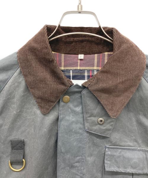 yoused（ユーズド）yoused (ユーズド) Barbour (バブアー) リメイクオイルドフィッシングジャケット グレー サイズ:2の古着・服飾アイテム