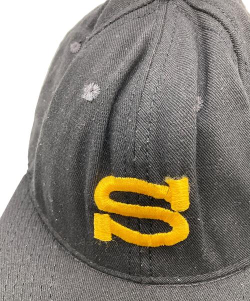 stussy（ステューシー）stussy (ステューシー) Sロゴキャップ ブラックの古着・服飾アイテム