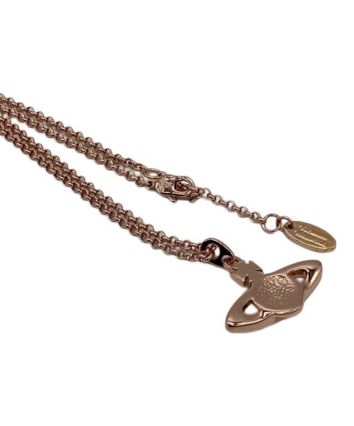 Vivienne Westwood（ヴィヴィアンウエストウッド）Vivienne Westwood (ヴィヴィアンウエストウッド) ミニバスレリーフネックレス ピンクゴールドの古着・服飾アイテム