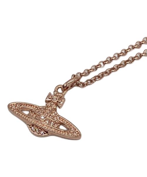 Vivienne Westwood（ヴィヴィアンウエストウッド）Vivienne Westwood (ヴィヴィアンウエストウッド) ミニバスレリーフネックレス ピンクゴールドの古着・服飾アイテム