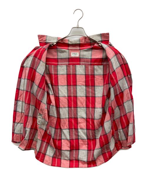 town topic（タウントピック）Town Topic (タウントピック) 50s-60s チェックシャツ レッド サイズ:15 M 15 1/2の古着・服飾アイテム