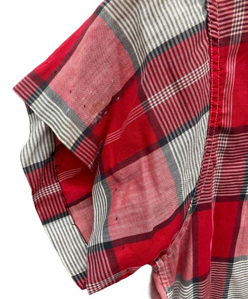 town topic（タウントピック）Town Topic (タウントピック) 50s-60s チェックシャツ レッド サイズ:15 M 15 1/2の古着・服飾アイテム