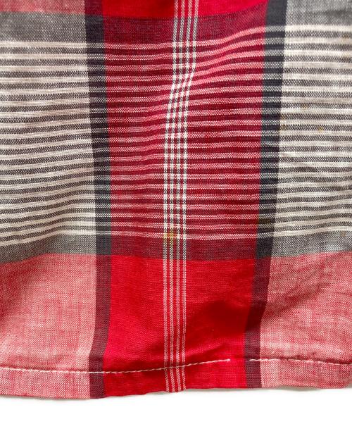 town topic（タウントピック）Town Topic (タウントピック) 50s-60s チェックシャツ レッド サイズ:15 M 15 1/2の古着・服飾アイテム
