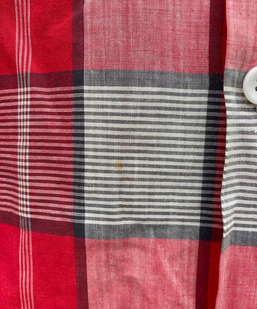 town topic（タウントピック）Town Topic (タウントピック) 50s-60s チェックシャツ レッド サイズ:15 M 15 1/2の古着・服飾アイテム