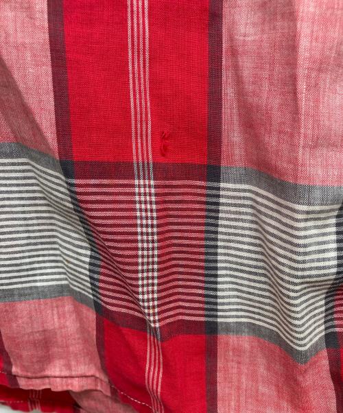 town topic（タウントピック）Town Topic (タウントピック) 50s-60s チェックシャツ レッド サイズ:15 M 15 1/2の古着・服飾アイテム