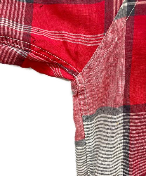 town topic（タウントピック）Town Topic (タウントピック) 50s-60s チェックシャツ レッド サイズ:15 M 15 1/2の古着・服飾アイテム