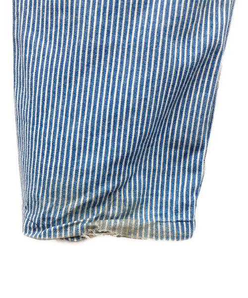 OSH KOSH（オシュコシュ）OSH KOSH (オシュコシュ) ヒッコリーパンツ 70s スカイブルー サイズ:不明の古着・服飾アイテム