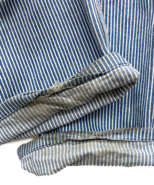 OSH KOSH（オシュコシュ）OSH KOSH (オシュコシュ) ヒッコリーパンツ 70s スカイブルー サイズ:不明の古着・服飾アイテム