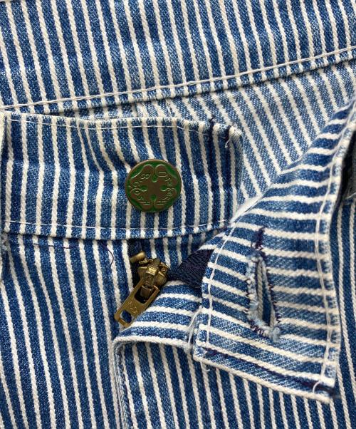OSH KOSH（オシュコシュ）OSH KOSH (オシュコシュ) ヒッコリーパンツ 70s スカイブルー サイズ:不明の古着・服飾アイテム