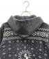 中古・古着 Hysteric Glamour (ヒステリックグラマー) バンダナ柄ジップパーカー グレー サイズ:M：9000円