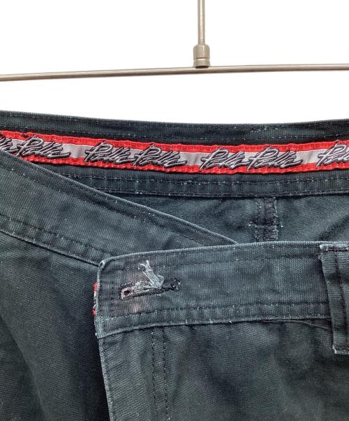 pellepelle（ペレペレ）pellepelle (ペレペレ) 90s BIGハーフパンツ ブラック サイズ:XXLの古着・服飾アイテム