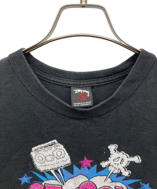 stussy（ステューシー）stussy (ステューシー) 00s 長袖プリントカットソー ブラック サイズ:Sの古着・服飾アイテム