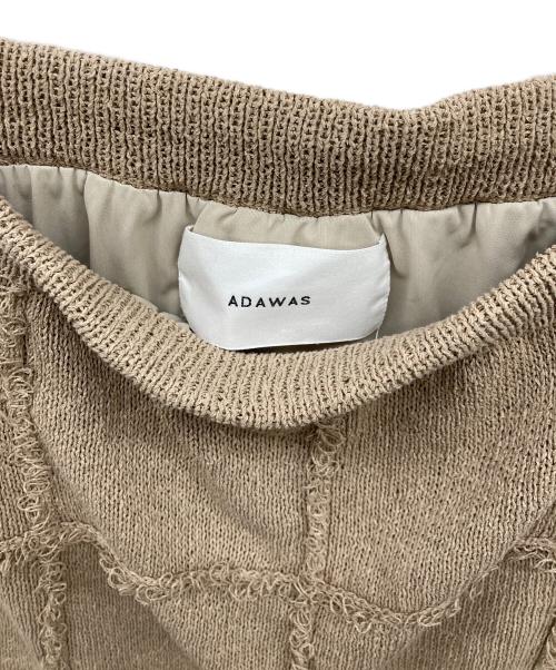 ADAWAS（アダワス）ADAWAS (アダワス) ループニットスカート ベージュ サイズ:FREEの古着・服飾アイテム