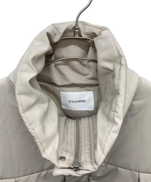 STYLE MIXER（スタイルミキサー）STYLE MIXER (スタイルミキサー) パッファーオーバーコート アイボリー サイズ:FREEの古着・服飾アイテム