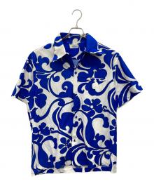 ANDRADE（アンドラーデ）の古着「半袖オープンカラーシャツ」｜ブルー