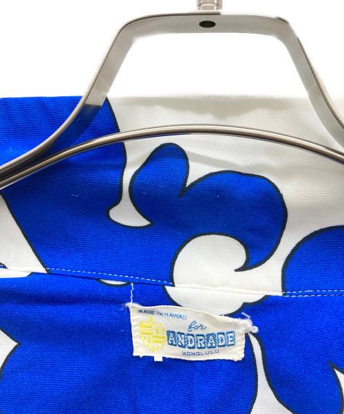 ANDRADE（アンドラーデ）ANDRADE (アンドラーデ) 半袖オープンカラーシャツ ブルー サイズ:不明の古着・服飾アイテム