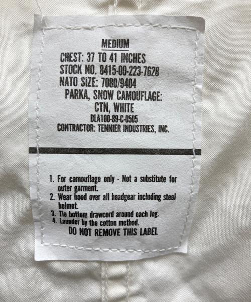 THRIFTY LOOK（スリフティールック）THRIFTY LOOK (スリフティールック) MEMORIAL SNOW PARKA ホワイト サイズ:MEDIUMの古着・服飾アイテム